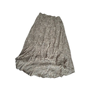 Women's Abercrombie & Fitch Skirt, Size L, Beige & Brown, Animal Print